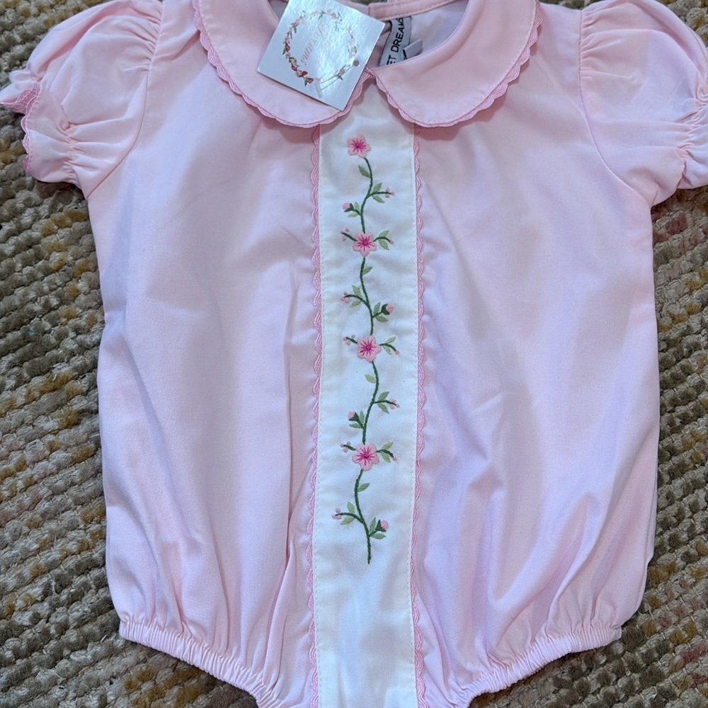 Sweet Dreams Pink Floral Bodysuit